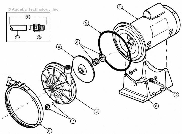 Polaris Halycon Pool Cleaner Booster Pump Parts