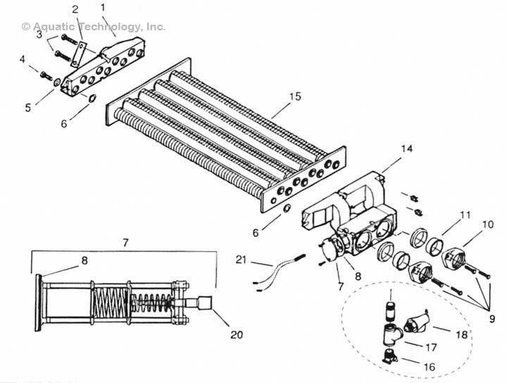 Pentair Minimax Heat Exchanger 1991-97 Parts
