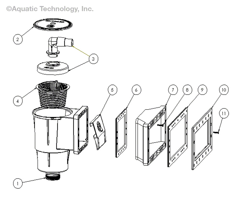 Hayward Dyna-Skim SP1091WM Wide Mouth Aboveground Skimmer Parts