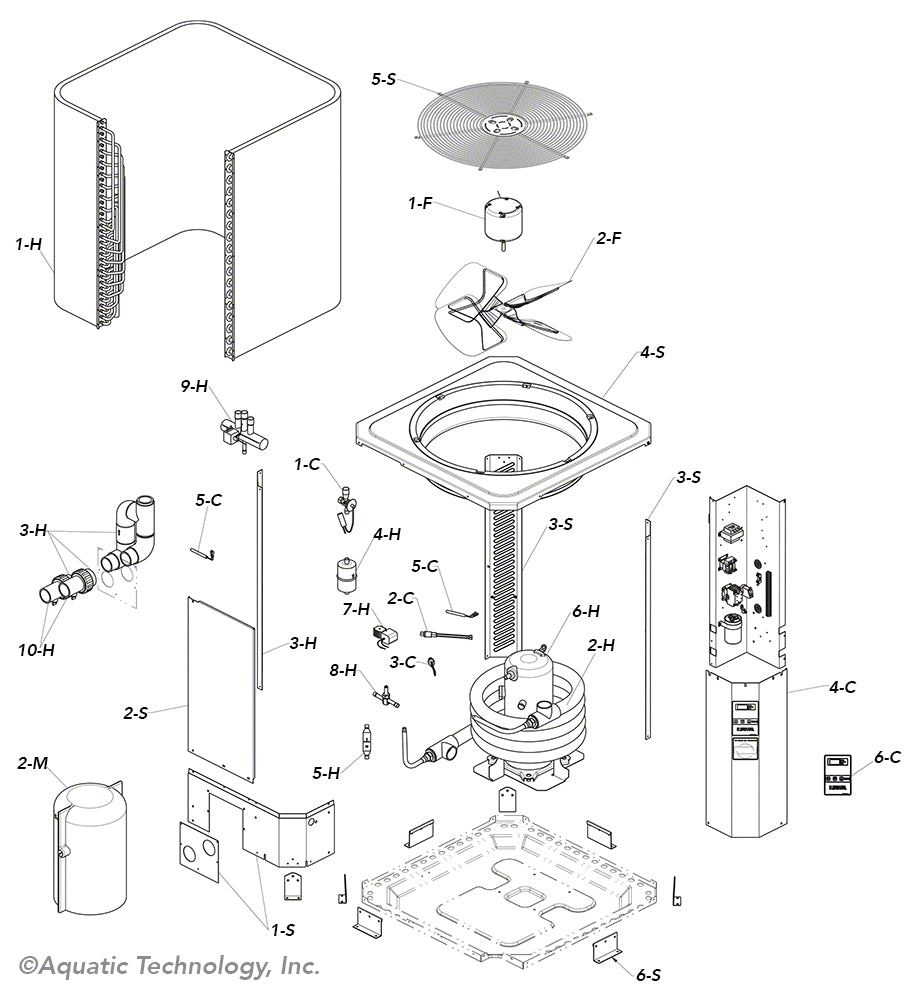 Raypak RHP 6350 Heat Pump Pool Heater Replacement Parts