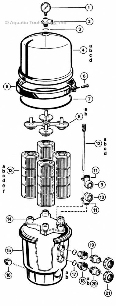 Hayward Super Star-Clear Series 2000-5500 Series Filter Parts