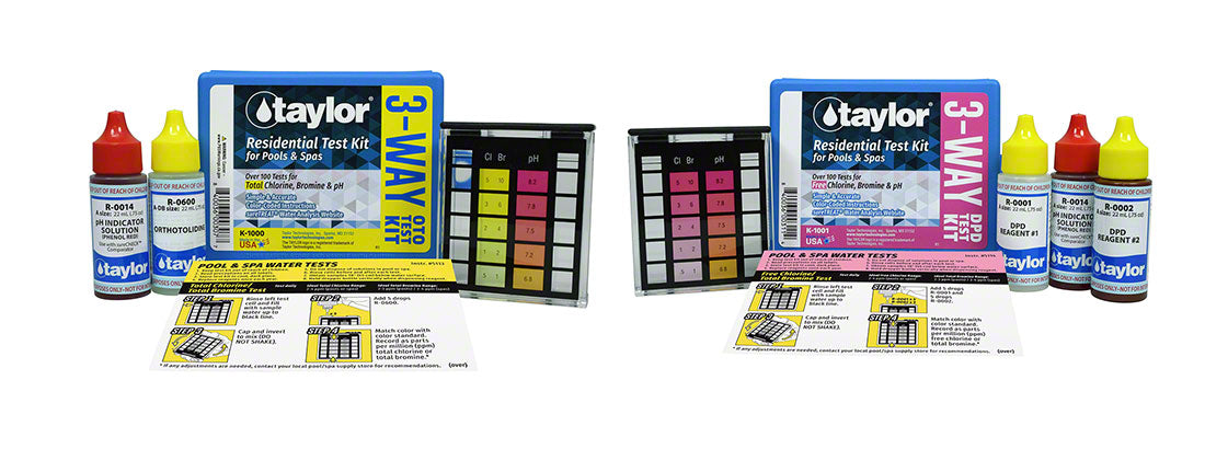 Taylor K-1000 and K-1001 Homeowner's Test Kit Parts