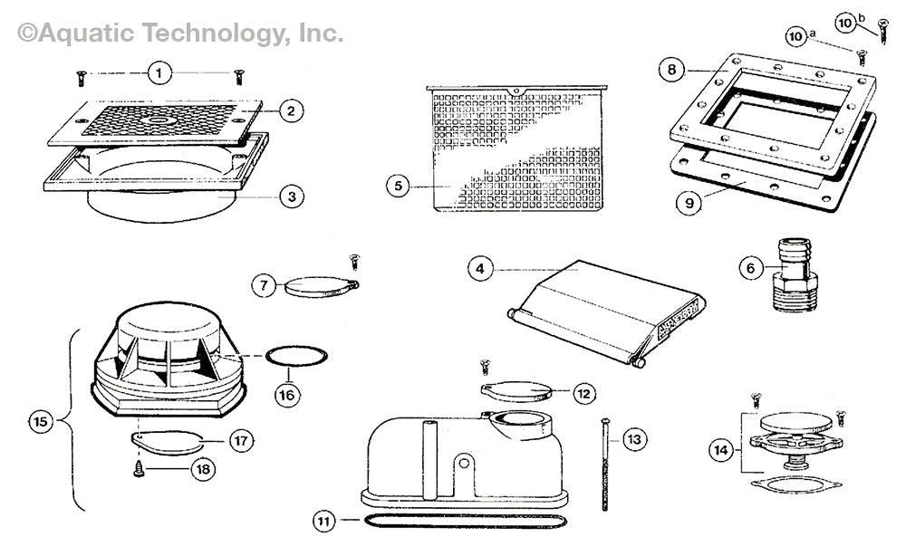 Hayward Auto-Skim SP1084-SP1085 Vinyl Inground Skimmer Parts