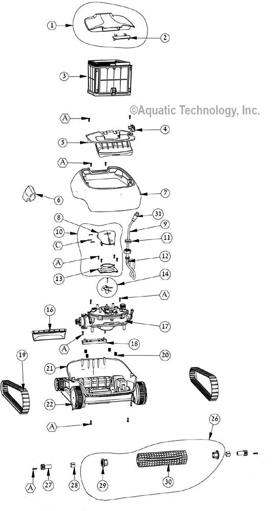Nautilus CC Cleaner Parts