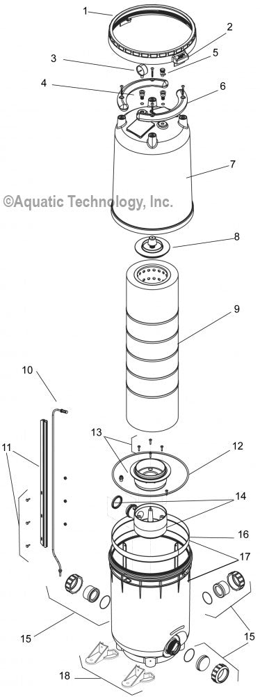 Jandy CJ-Series Cartridge Filter Parts