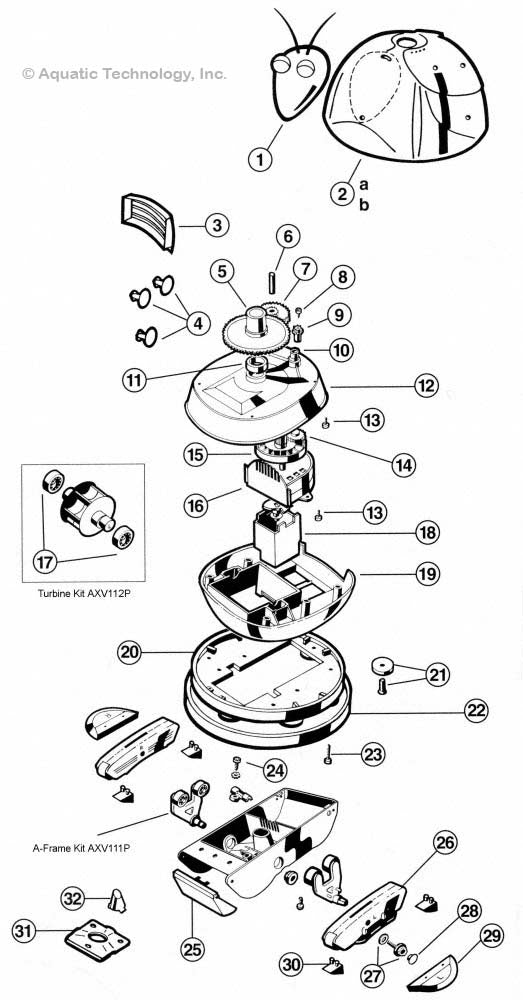 Hayward Aquabug Pool Cleaner Parts