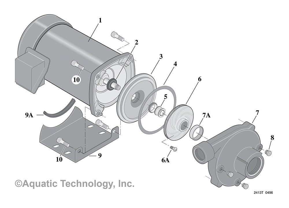 Pentair J Series With TEFC Motors - High Head Parts