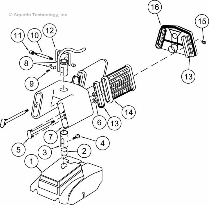 Aqua Vac Mako Shark 2 Hood and Filter Parts