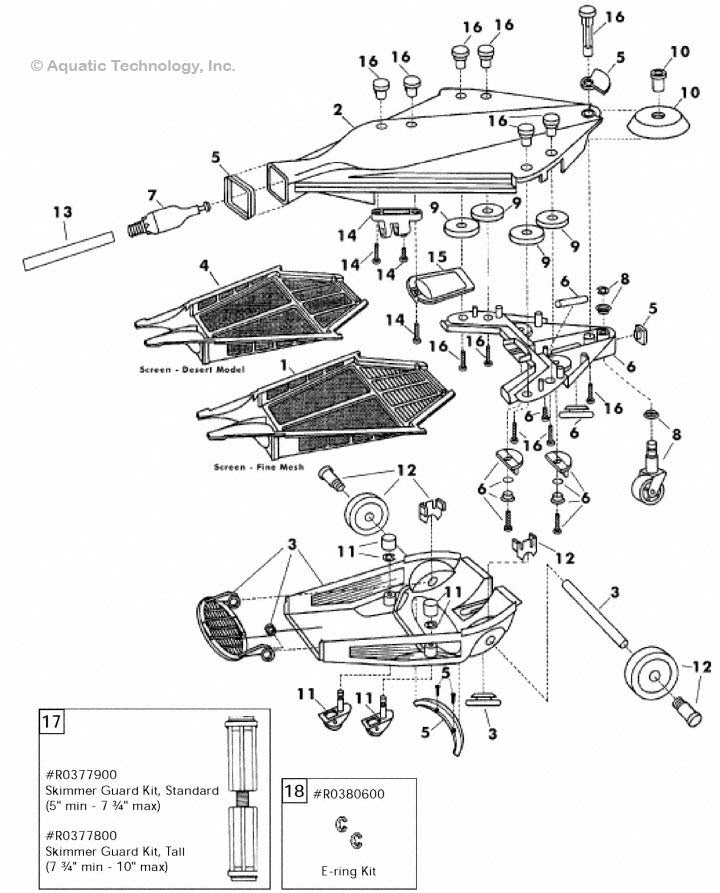 Jandy Ray-Vac Gunite Desert Head Parts