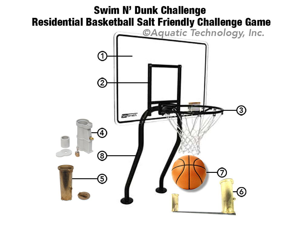 SR Smith Swim N' Dunk Challenge Salt Friendly Residential Basketball Game Parts