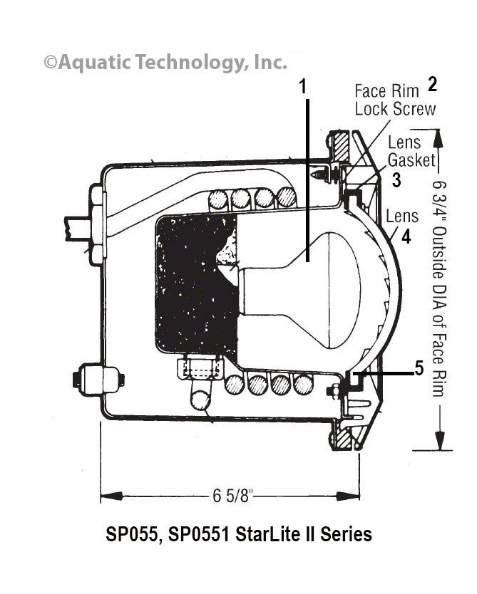 Hayward StarLite II Series SP0550-0551 Pool Light Parts