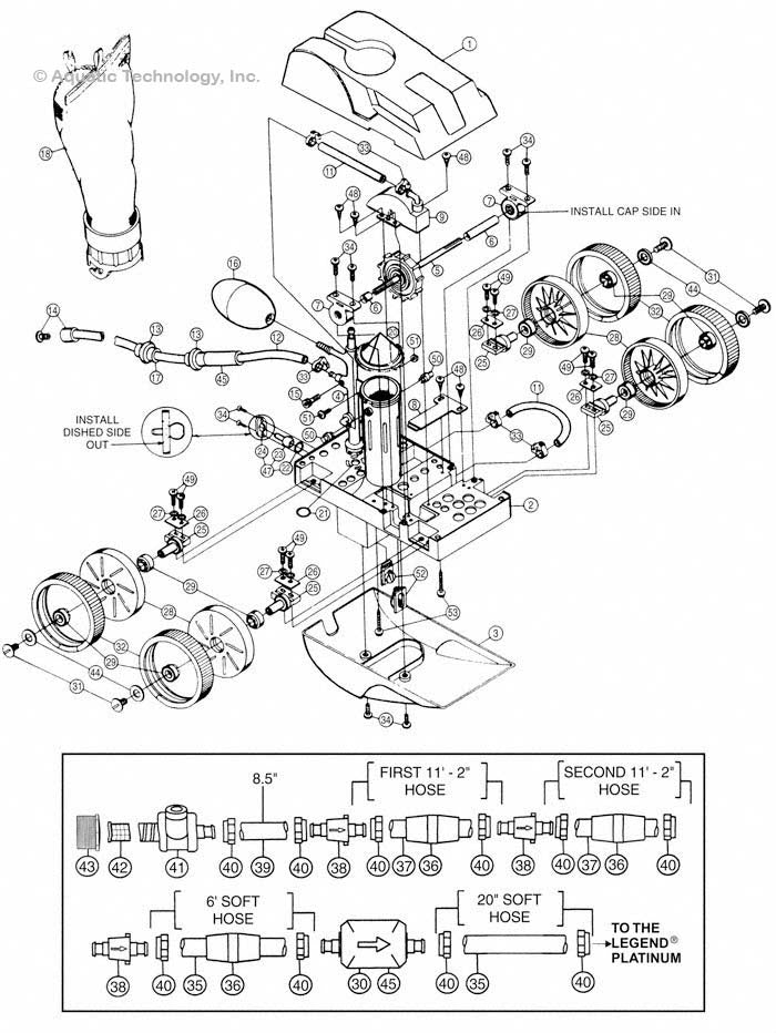 Pentair Letro Legend 4-Wheel LL105 Parts