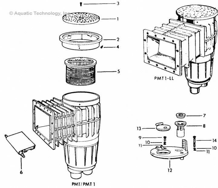Jacuzzi PMT Skimmer Parts