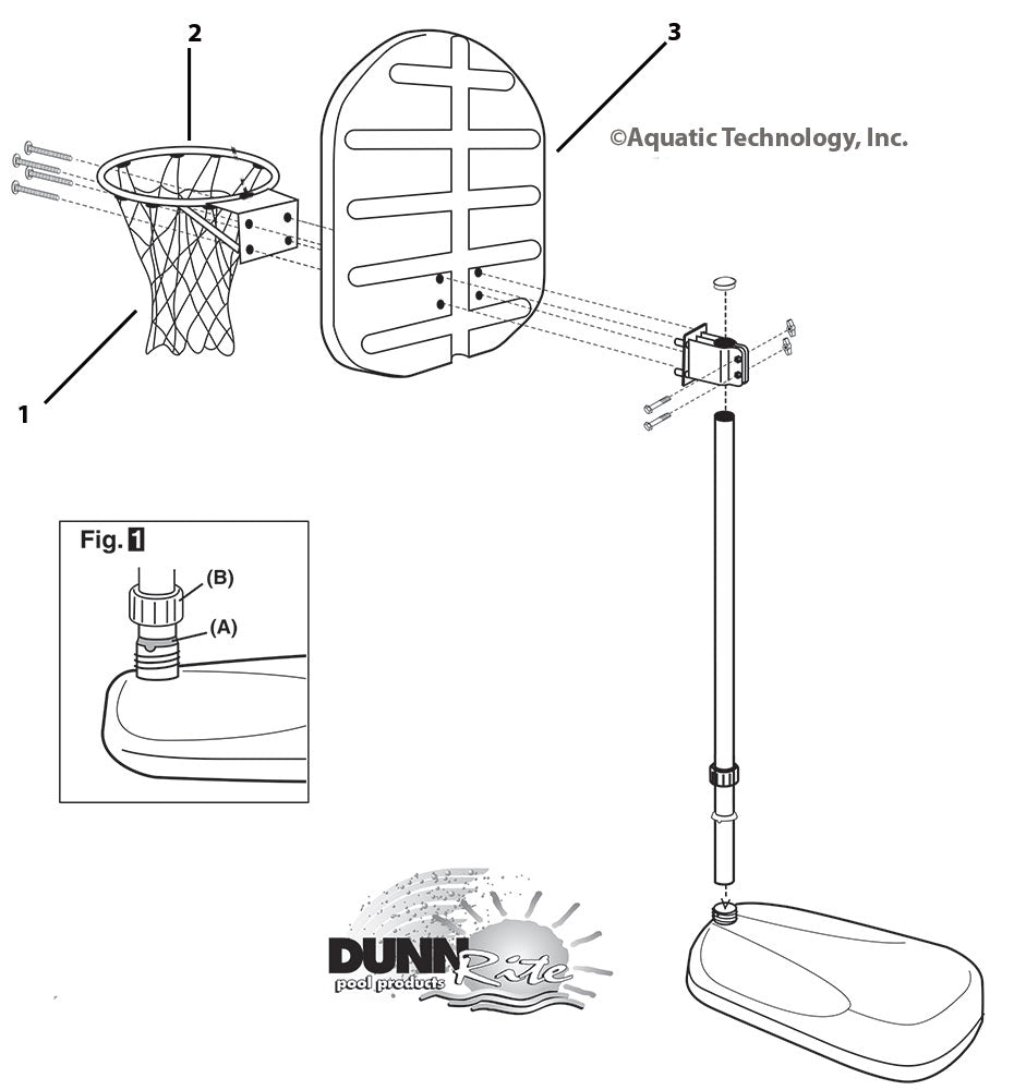 Dunn-Rite H2O Basketball Game Parts