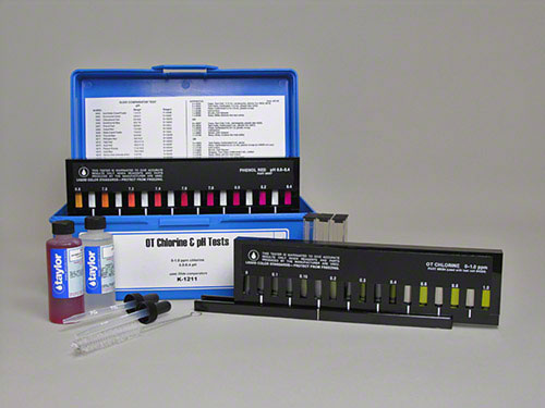 Taylor K-1211 Slide Combo Chlorine OT 0-1.0 ppm/pH 6.8-8.4 Test Kit Parts