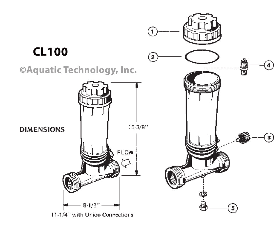 Hayward Chlorine CL100 Feeder Parts