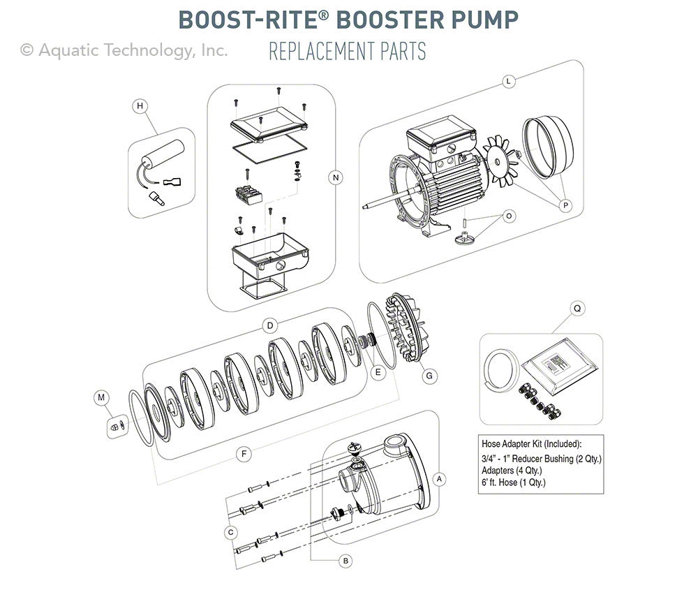 Pentair Boost-Rite Booster Pump Replacement Parts