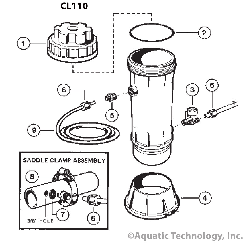 Hayward Chlorine CL110 Feeder Parts