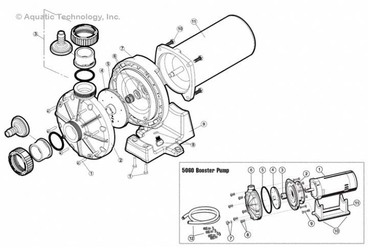 Hayward Booster Pump Parts (HSP30060, 6060, 5060)