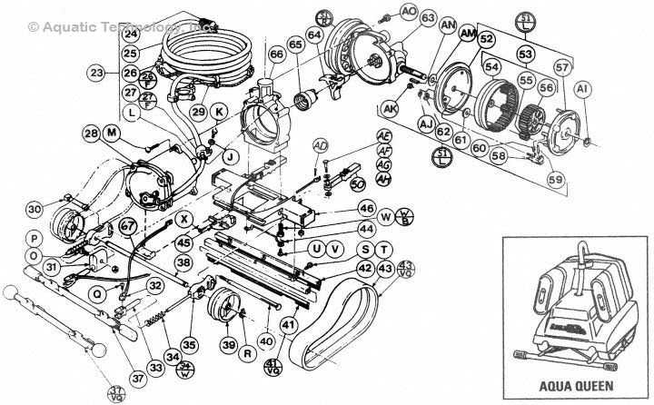 Aqua Vac Queen 1988-1992 Parts