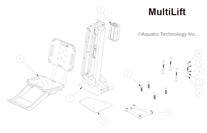 SR Smith MultiLift Pool Lift Parts