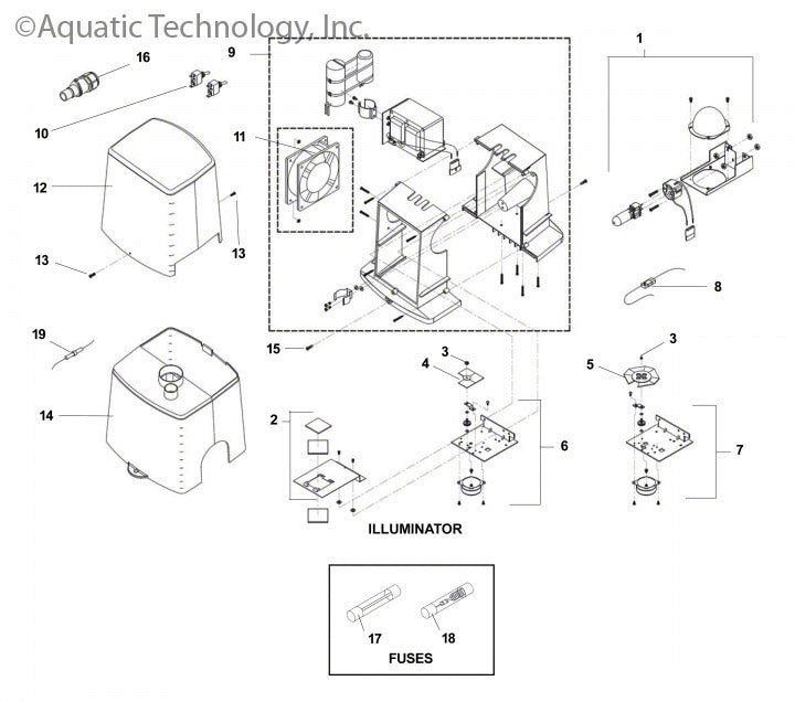 Fiberstars 6004 Series Illuminator Light Parts