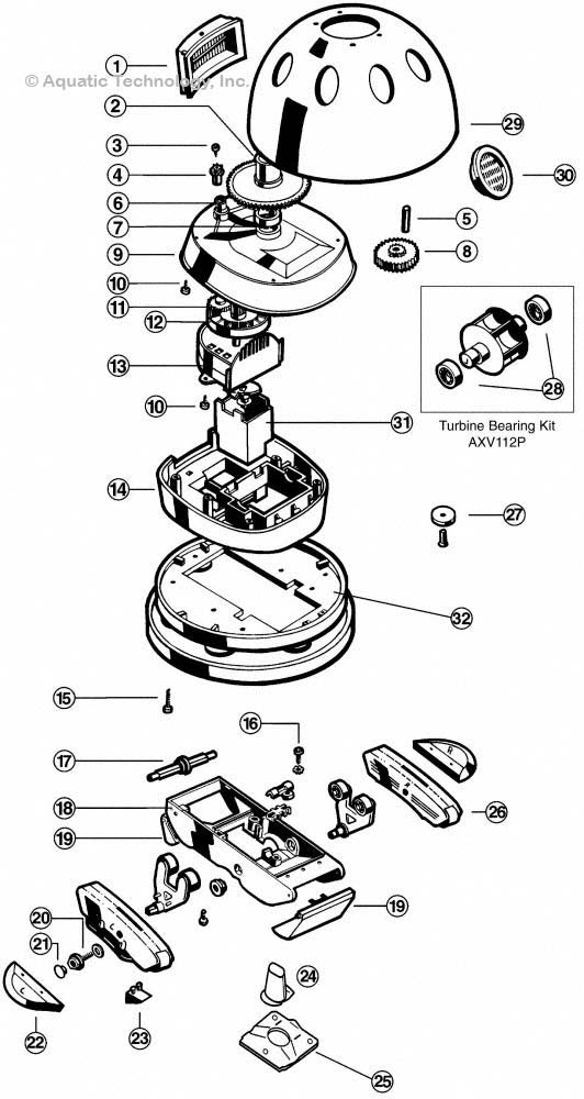 Hayward Aquadroid Pool Cleaner Parts