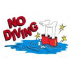 No Diving Signs