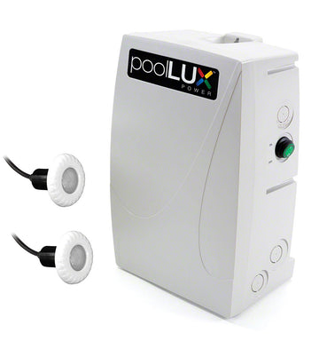 PoolLUX Power Kelo LED Lighting Kit With 2 Kelo RGB Lights and 100 Watt PoolLUX Power System