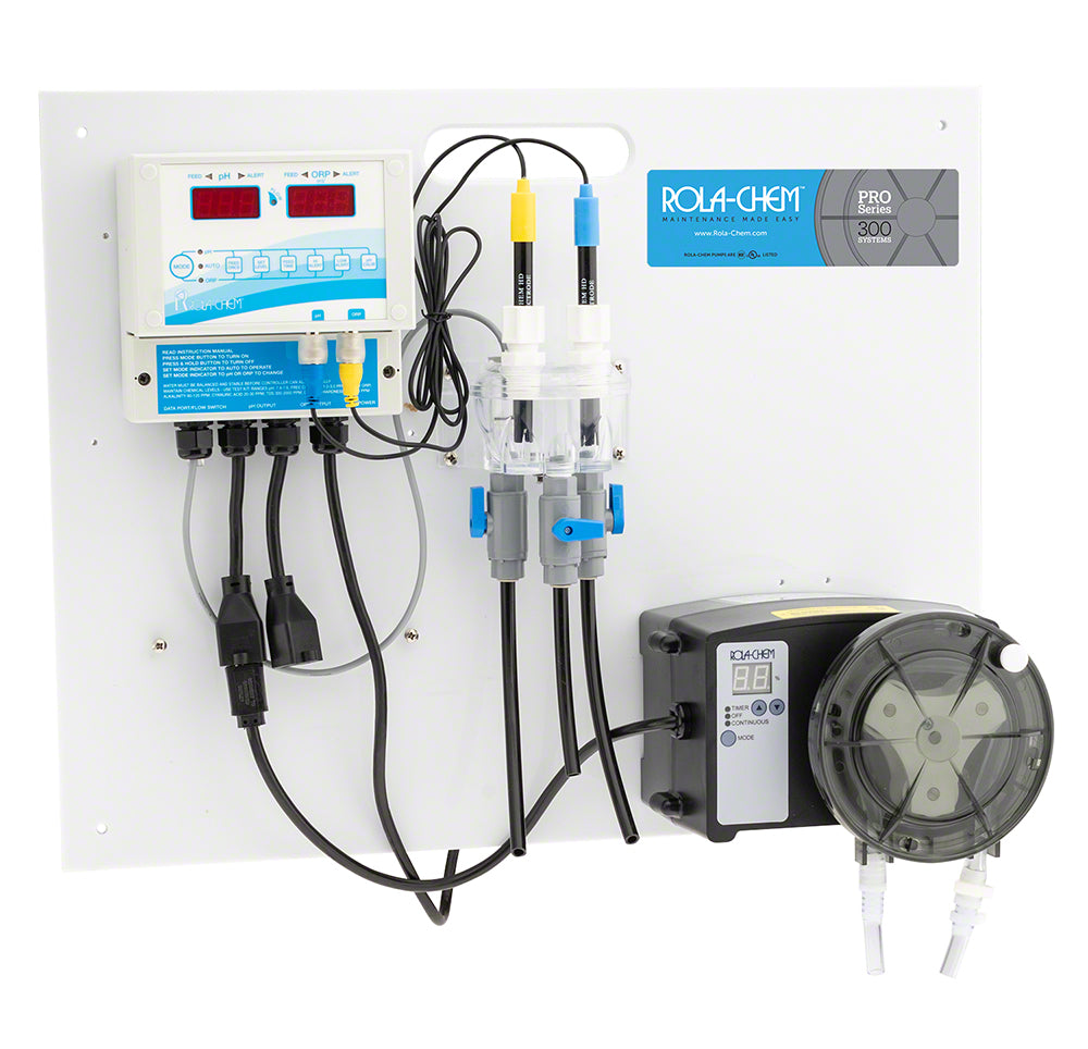 Digital pH/ORP Salt Generator Pool Controller With One 12 GPD Pro Series 300 Chemical Pump