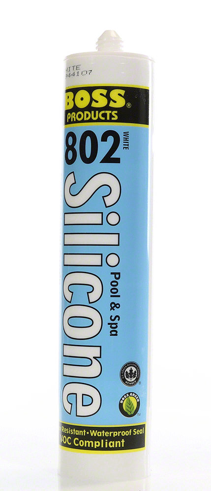 Boss 802 Pool Silicone Adhesive - White - 10.3 Oz.
