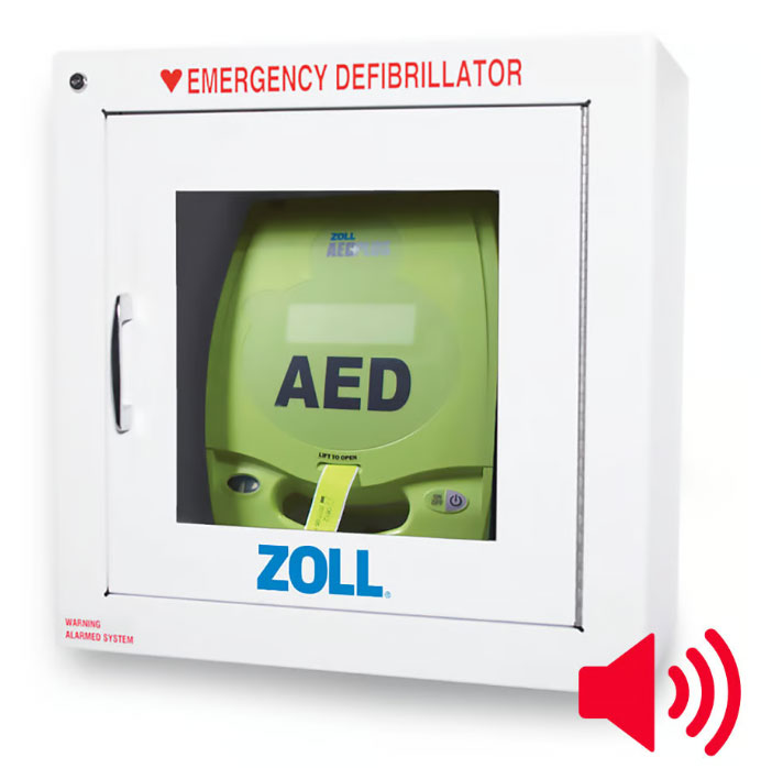 Zoll AED Plus Wall Cabinet With Key and Alarm