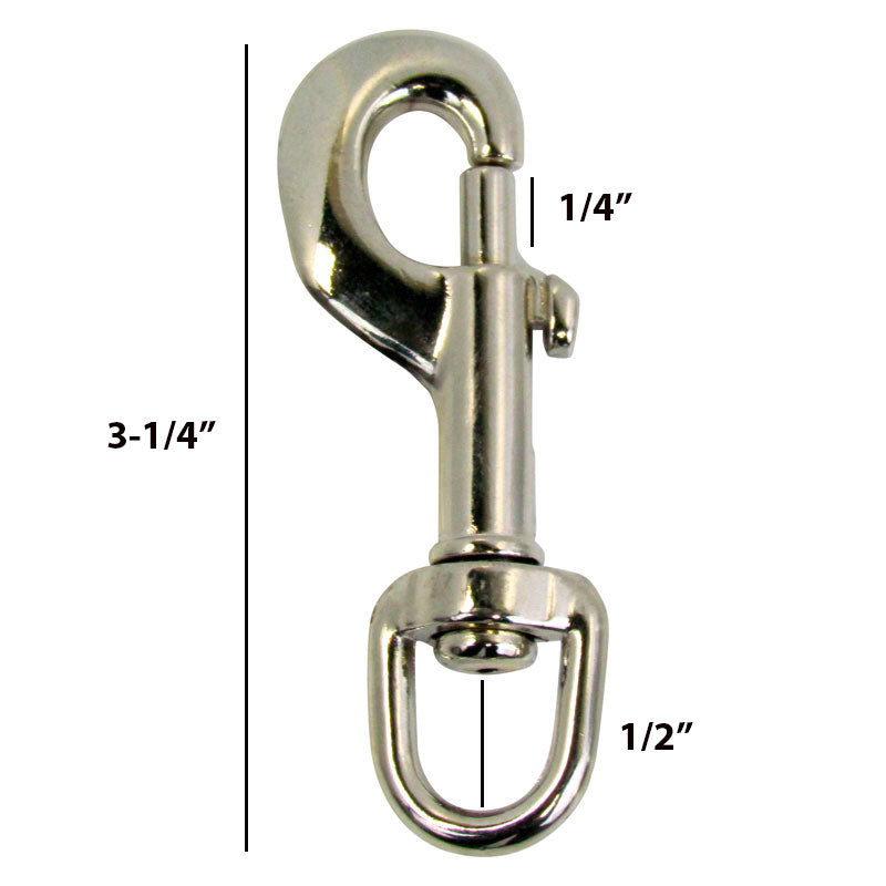 Snap Style Swivel Rope Hook for 1/2 Inch Rope