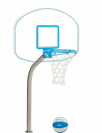 Clear Hoop Jr. Basketball Game With 2-3/8 Inch Anchor