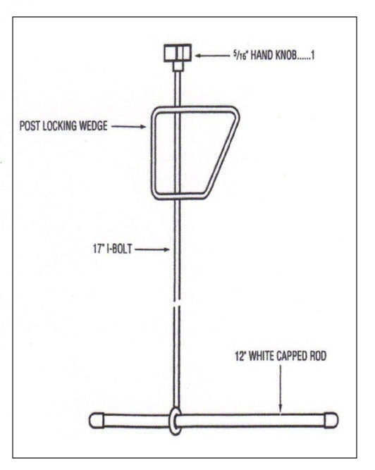 Splash and Slam Post Locking Hardware Assembly
