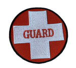 Guard Embroidered Round Patch With Cross
