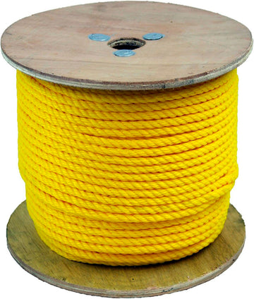 1/4 Inch Thick Pool Rope - Yellow - 500 Foot Spool