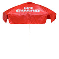 Lifeguard Umbrella With Tilt - Vinyl - 6-1/2 Foot Diameter - Red