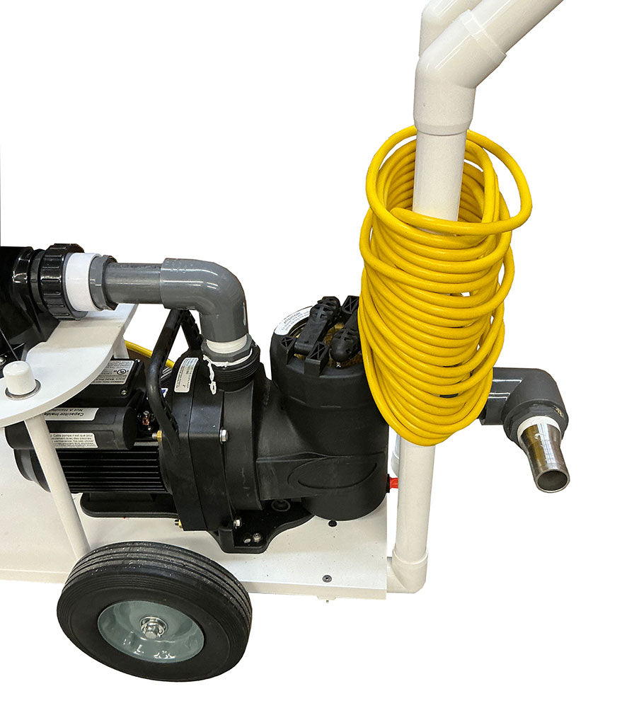 Portable 1 HP Pool Vacuum System - 150 SF AT Filter - 115V 100 Ft Cord