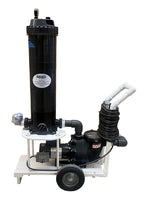 Portable Pool Vacuum System with 1 HP Pump and 100 SF Cartridge Filter - 115 Volts - 50 Foot Cord