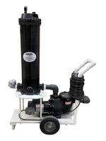 Portable Pool Vacuum System with 1 HP Pump and 100 SF Cartridge Filter - 115 Volts - 50 Foot Cord