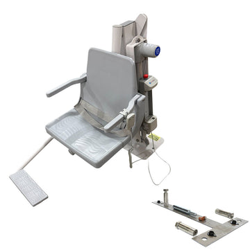 Commercial C-450 Pool Lift With Tri-Point Drop-In Anchor - 450 Pound Capacity