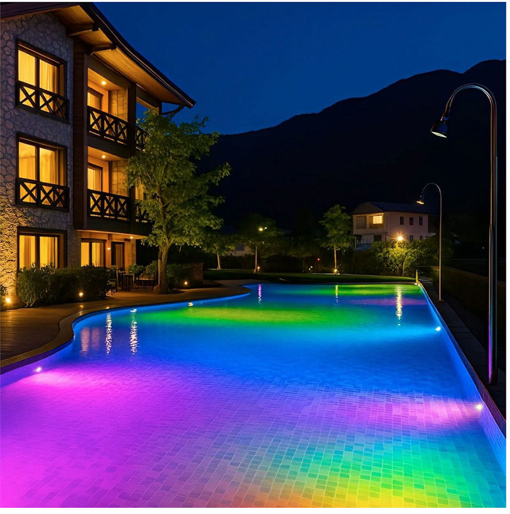 ColorSplash VU-Series Nicheless RGB-W LED Light - 100 Foot Cord LPL-R2CW-12-100