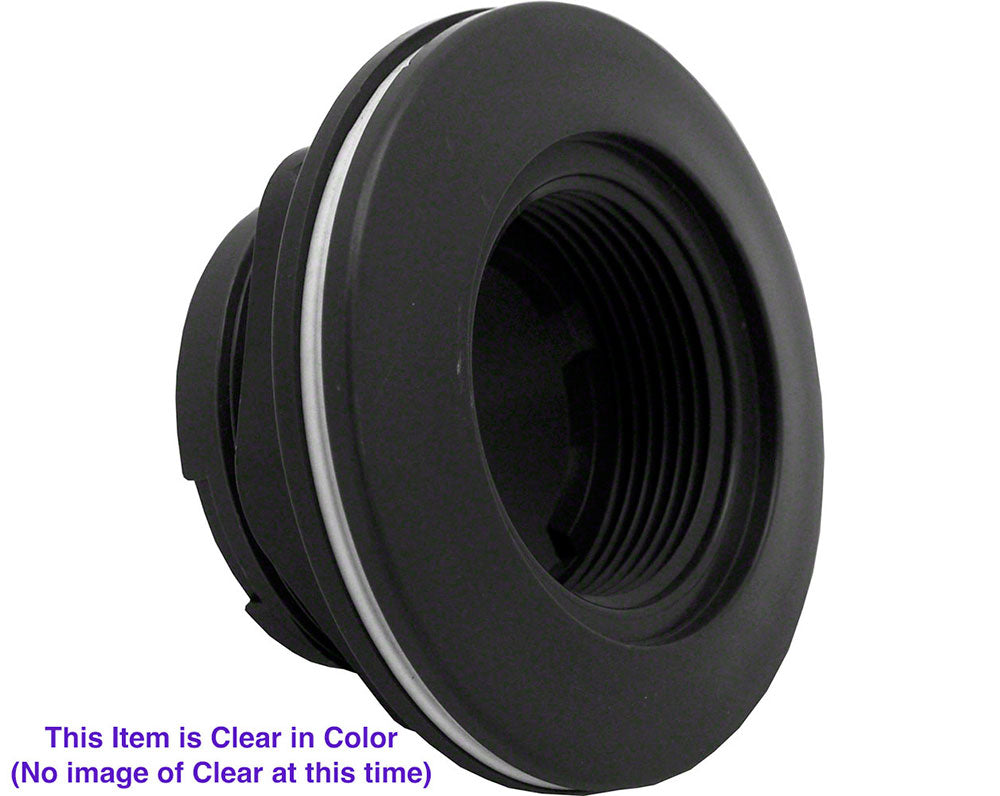 Large Wall Fitting - 1-1/2 Inch Threaded OD - 2 Inch Inside Pipe - For Vinyl - White