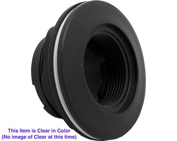 Large Wall Fitting - 1-1/2 Inch Threaded OD - 2 Inch Inside Pipe - For Vinyl - White