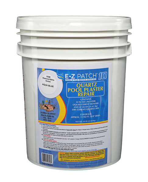 Pool Patch 50 Lb White Pool Plaster Repair Kit - Fast Curing DIY Pool Plaster Patch