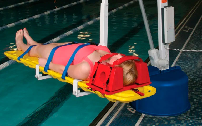 Spineboard Attachment for Revolution and Mighty Series Pool Lifts