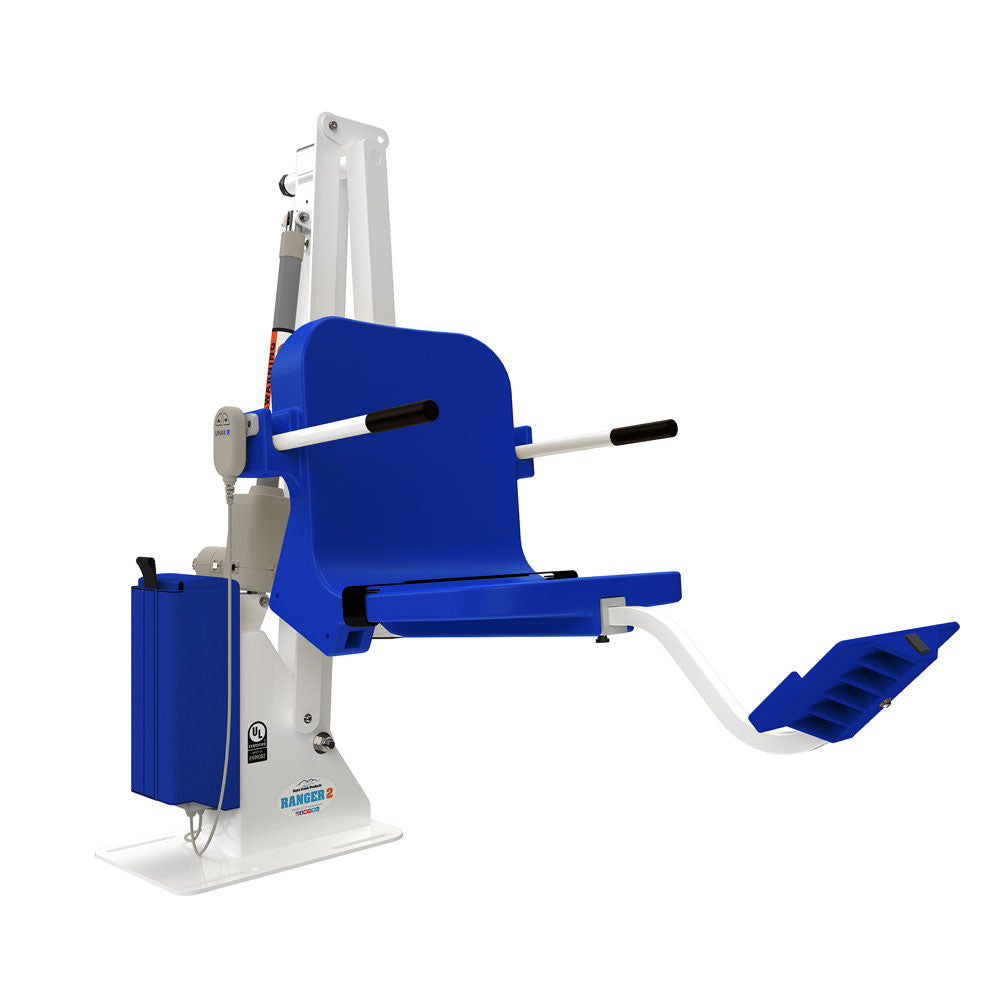 Ranger 2 Pool Lift Without Anchor - 350 Pound Capacity - Blue/White
