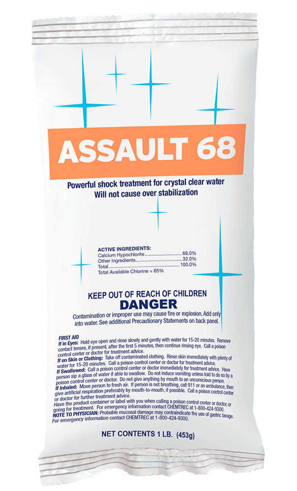 Assault 68 - Shock Unstabilized Chlorine - 1 Lb.