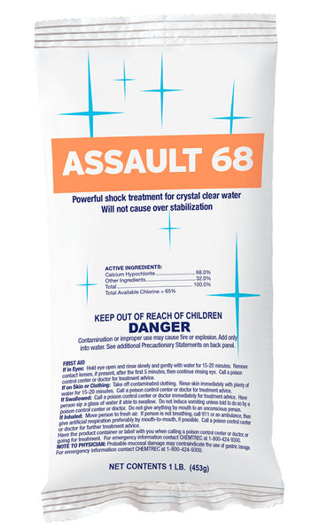 Assault 68 - Shock Unstabilized Chlorine - 1 Lb.